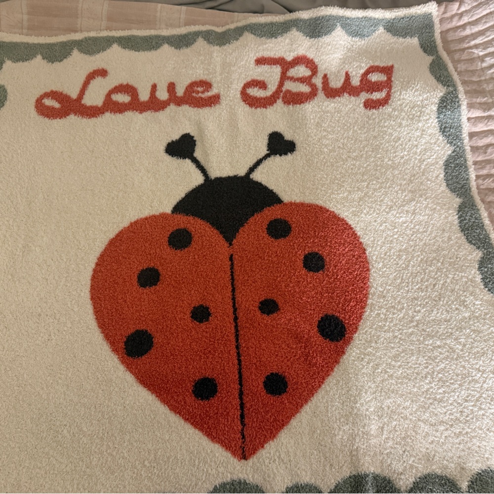 Barefoot Dreams CozyChic Love Bug Baby Blanket